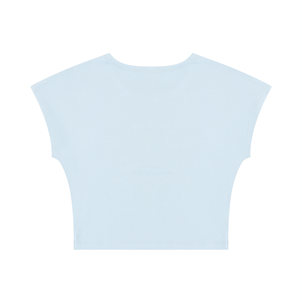 HELIX Slim Crop T-Shirt Light Blue