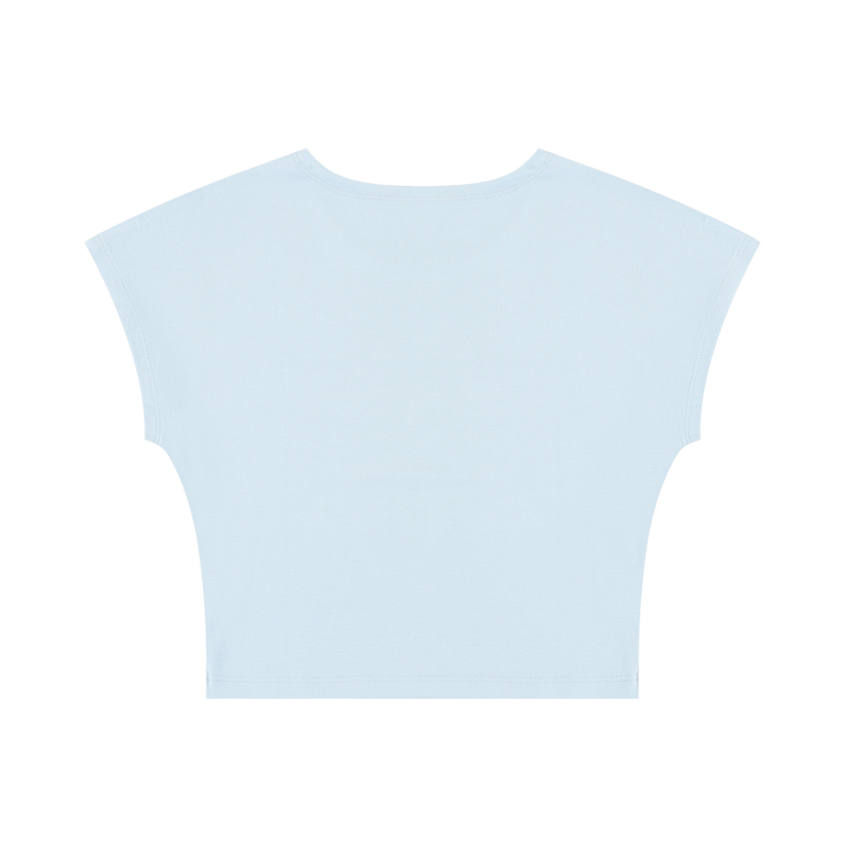 HELIX Slim Crop T-Shirt Light Blue