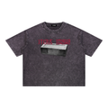 BRICK Boxy Cotton T-Shirt Vintage Black
