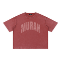 MURAN Logo Boxy T-Shirt Red