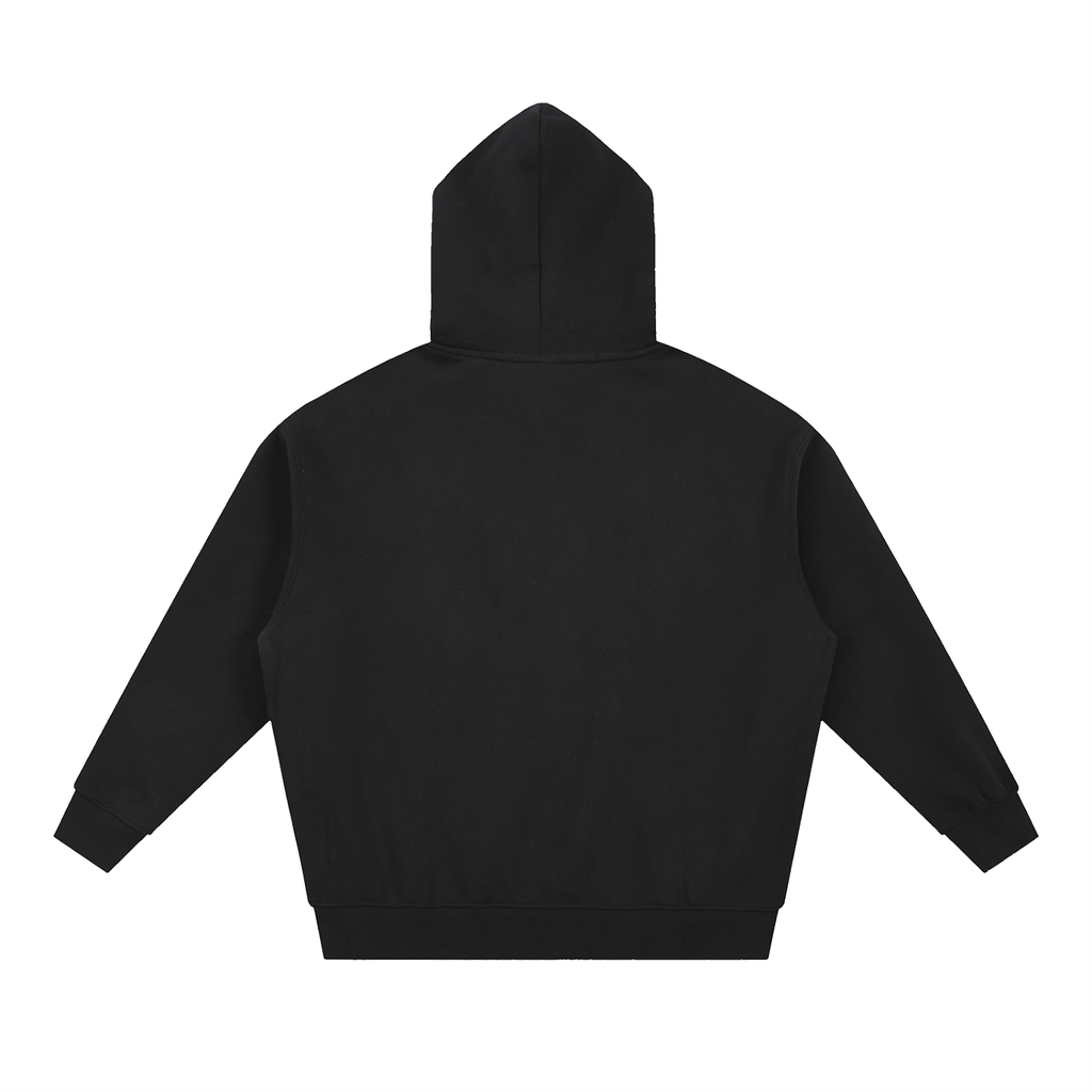 MURAN Boxy Zip-Up Hoodie Black