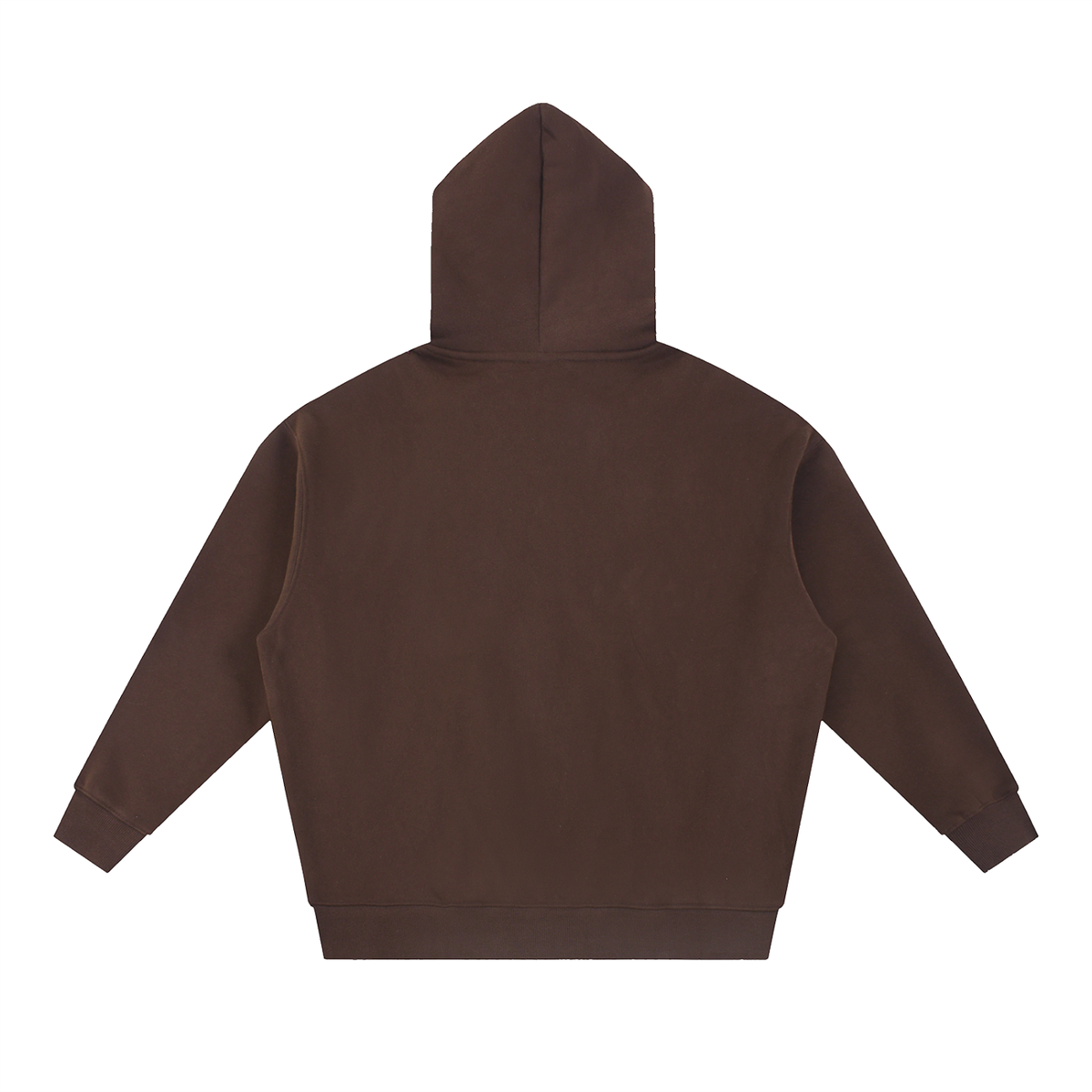 MURAN Boxy Zip-Up Hoodie Brown