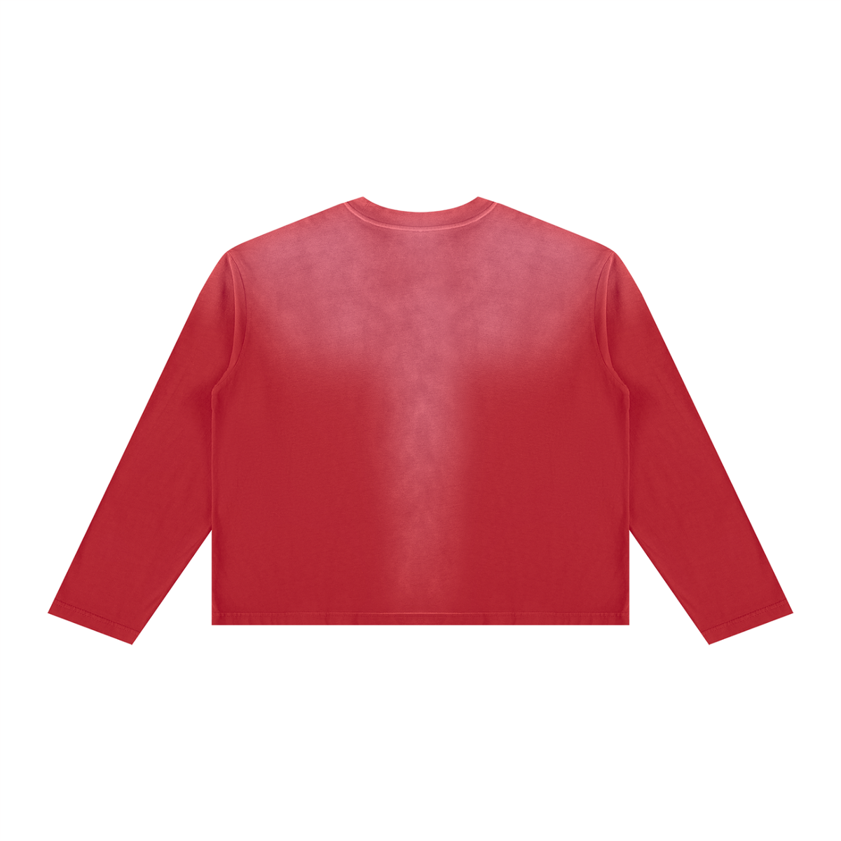 SUNFADE Boxy Long Sleeve T-Shirt Red