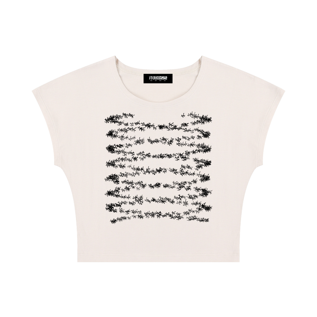 HELIX Slim Crop T-Shirt Apricot
