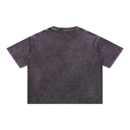 BRICK Boxy Cotton T-Shirt Vintage Black