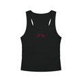 MURAN Ruched Tank Top Black