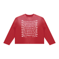 SUNFADE Boxy Long Sleeve T-Shirt Red