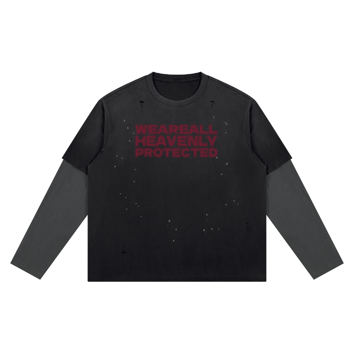 HEAVENLY Double Sleeve T-shirt Black