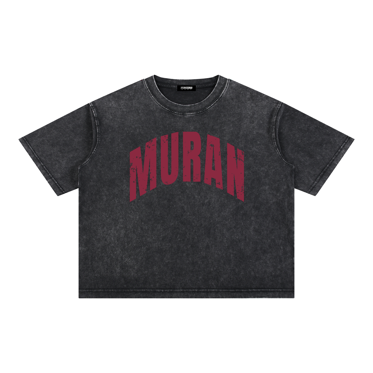 MURAN Logo Boxy T-Shirt Black