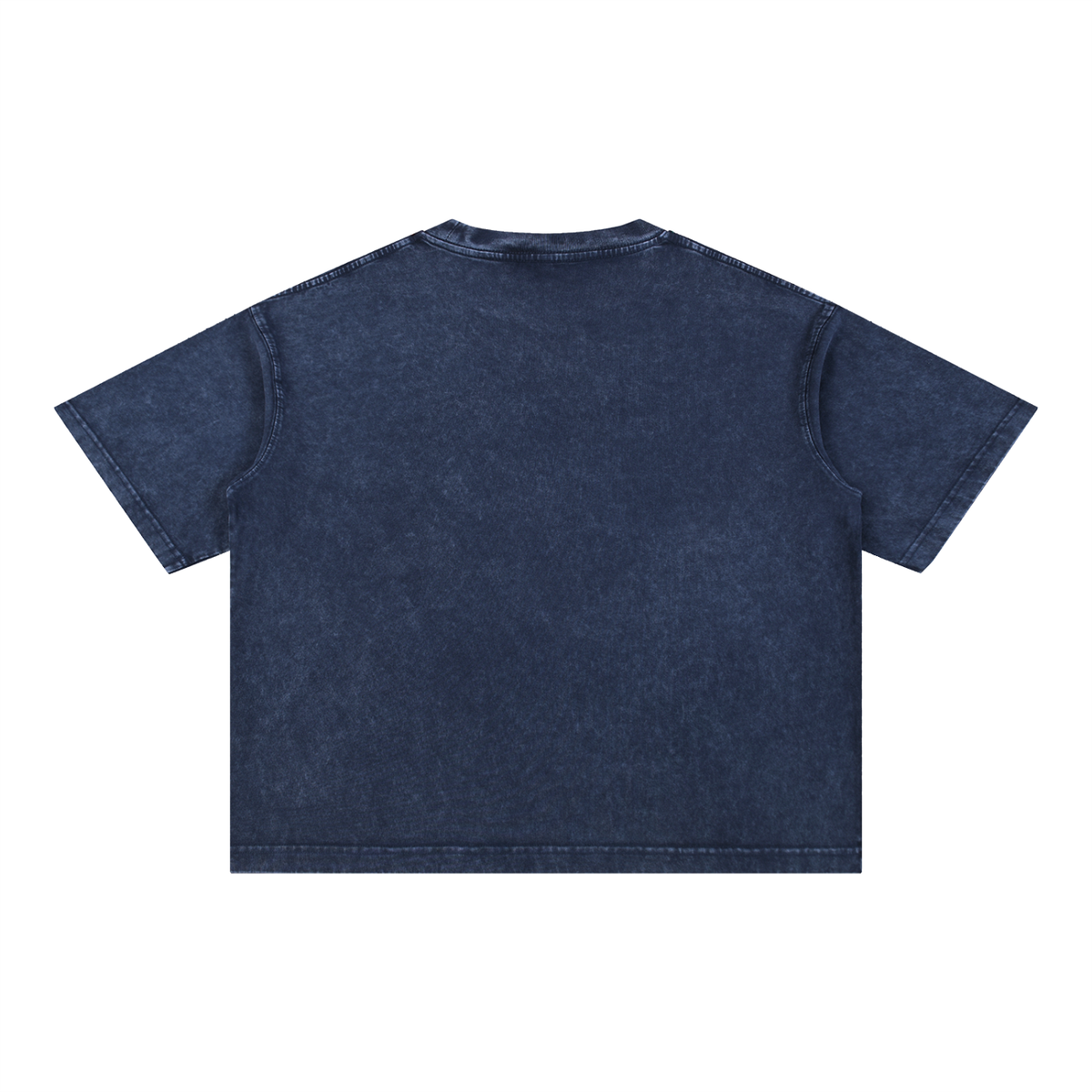 BRICK Boxy Cotton T-Shirt Navy