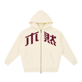 MURAN Boxy Zip-Up Hoodie Apricot