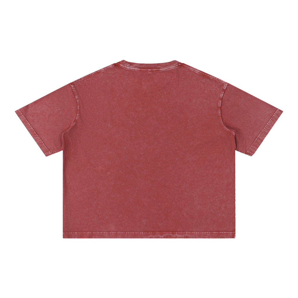 MURAN Logo Boxy T-Shirt Red