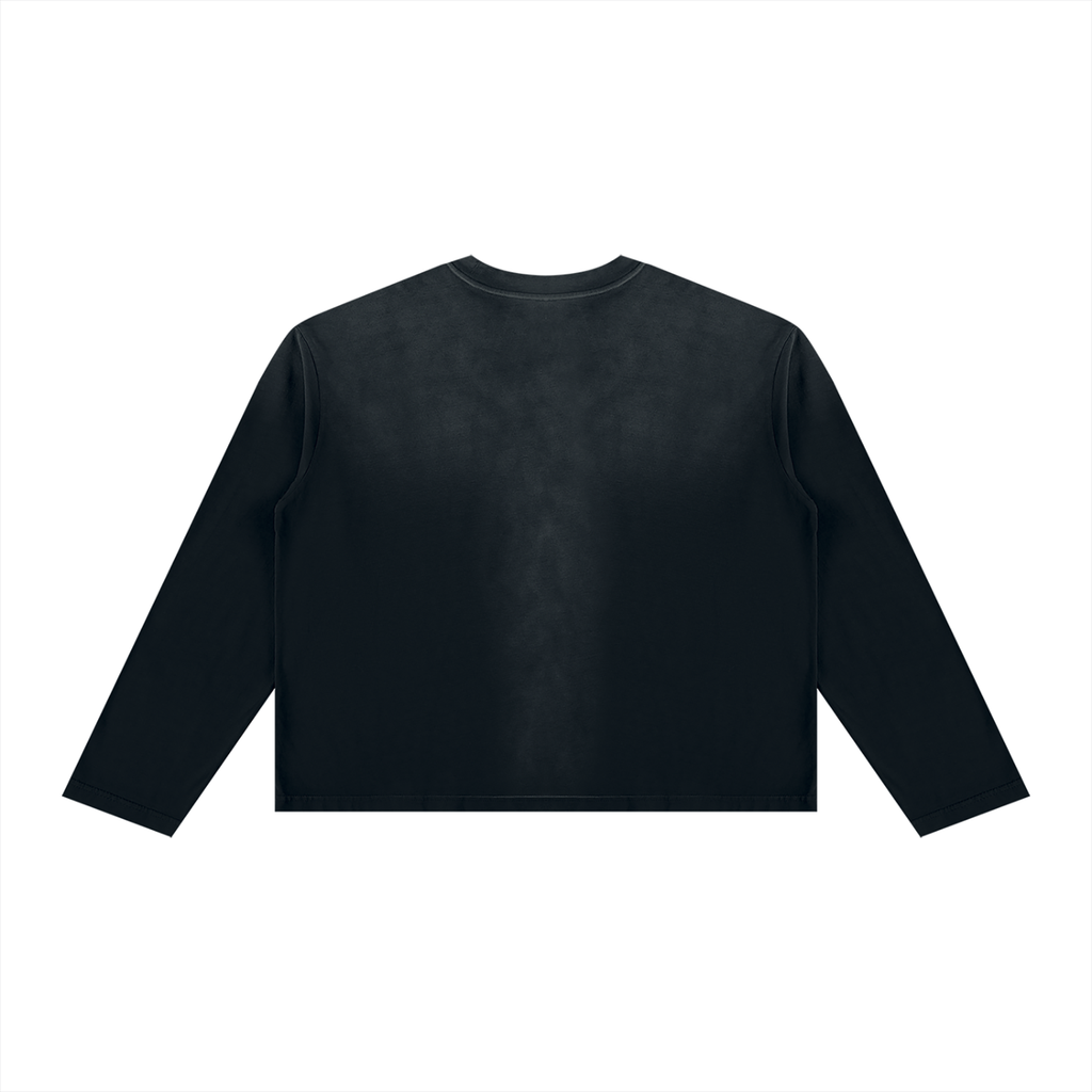 SUNFADE Boxy Long Sleeve T-Shirt Black