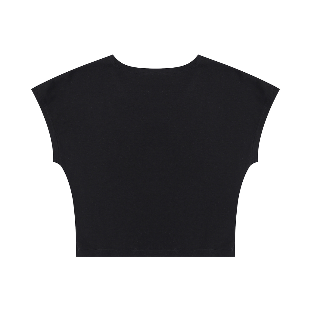 HELIX Slim Crop T-Shirt Black