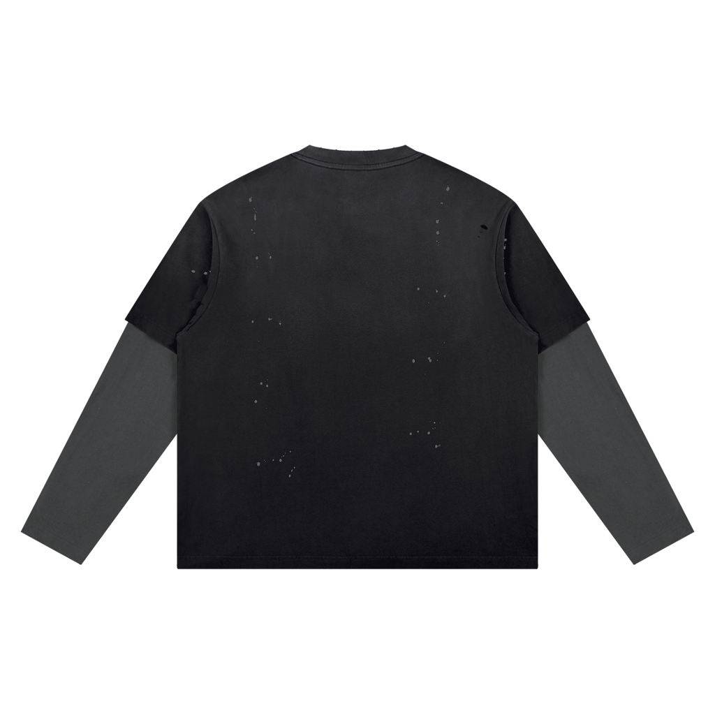 HEAVENLY Double Sleeve T-shirt Black
