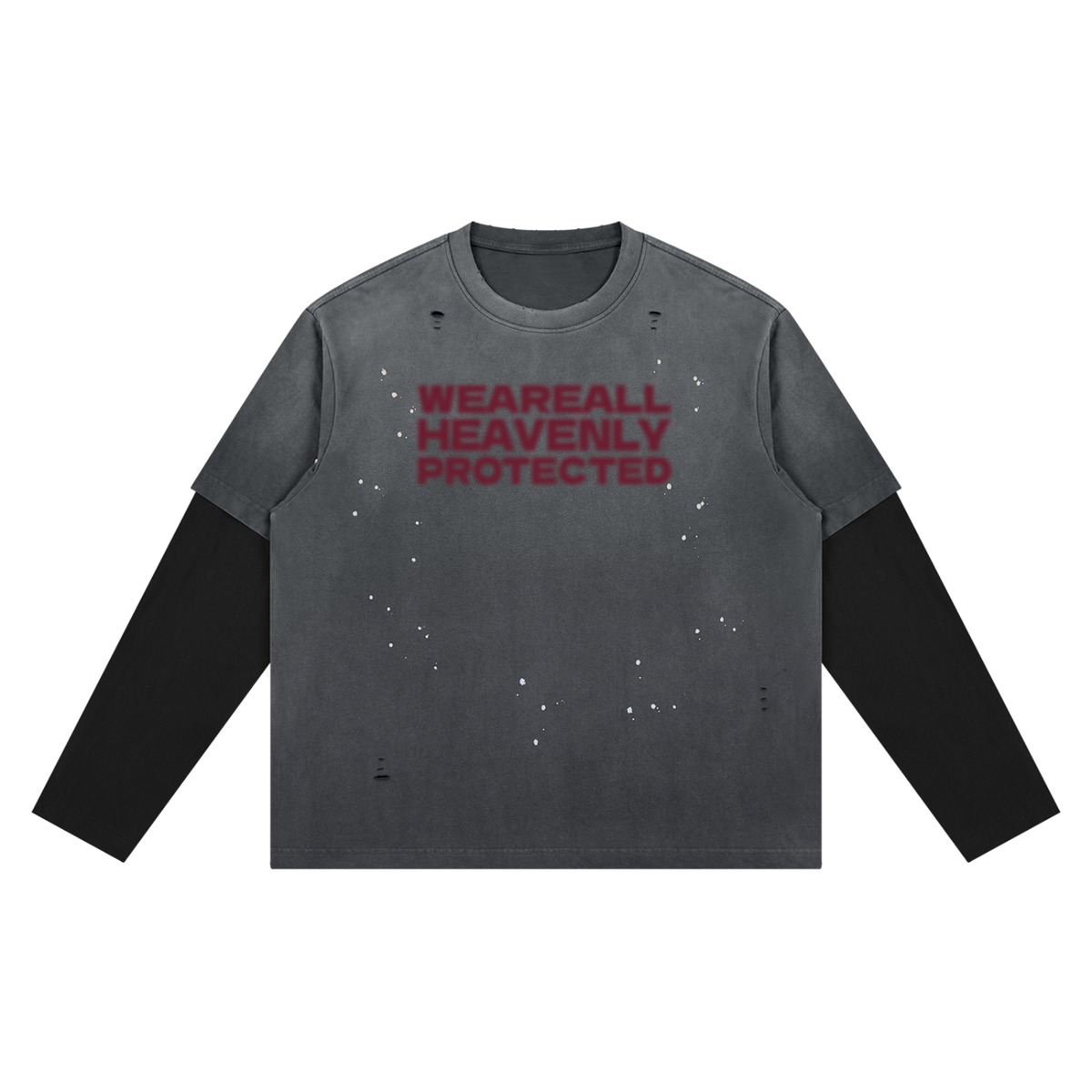 HEAVENLY Double Sleeve T-shirt Grey