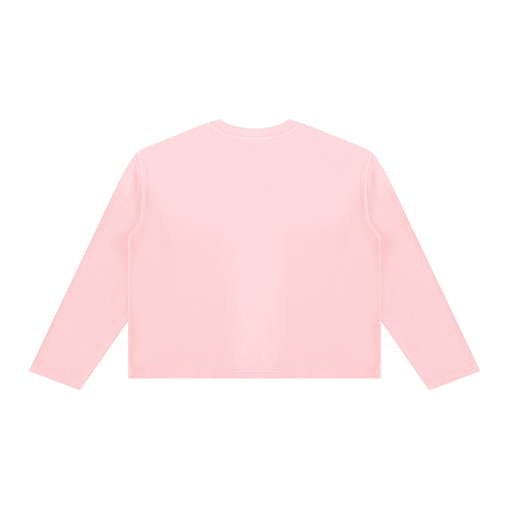 SUNFADE Boxy Long Sleeve T-Shirt Pink