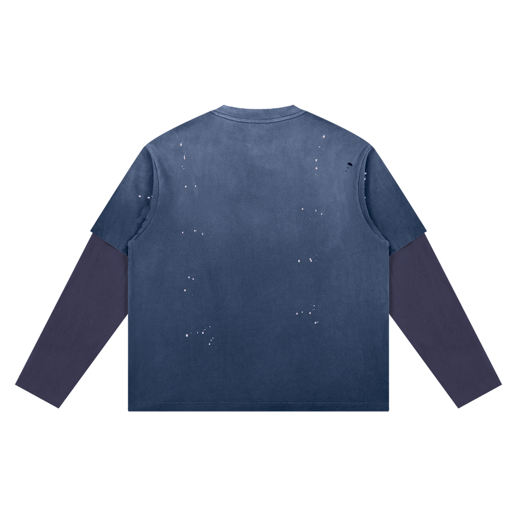 HEAVENLY Double Sleeve T-shirt Blue