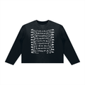 SUNFADE Boxy Long Sleeve T-Shirt Black